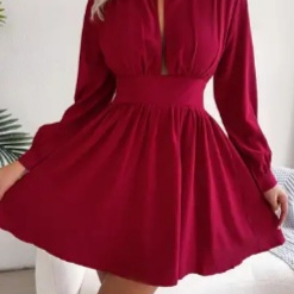 Women's Cutout, Long Sleeve Dress